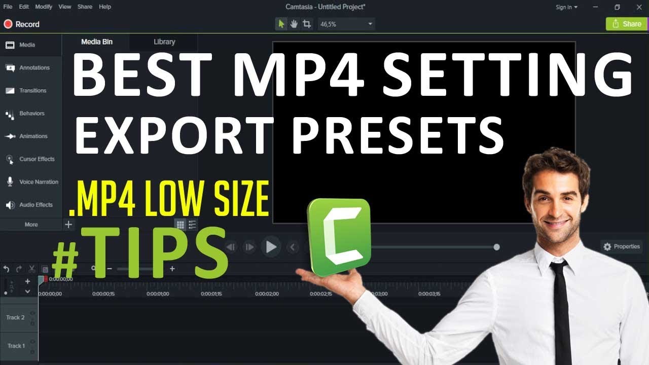 camtasia export to mp4
